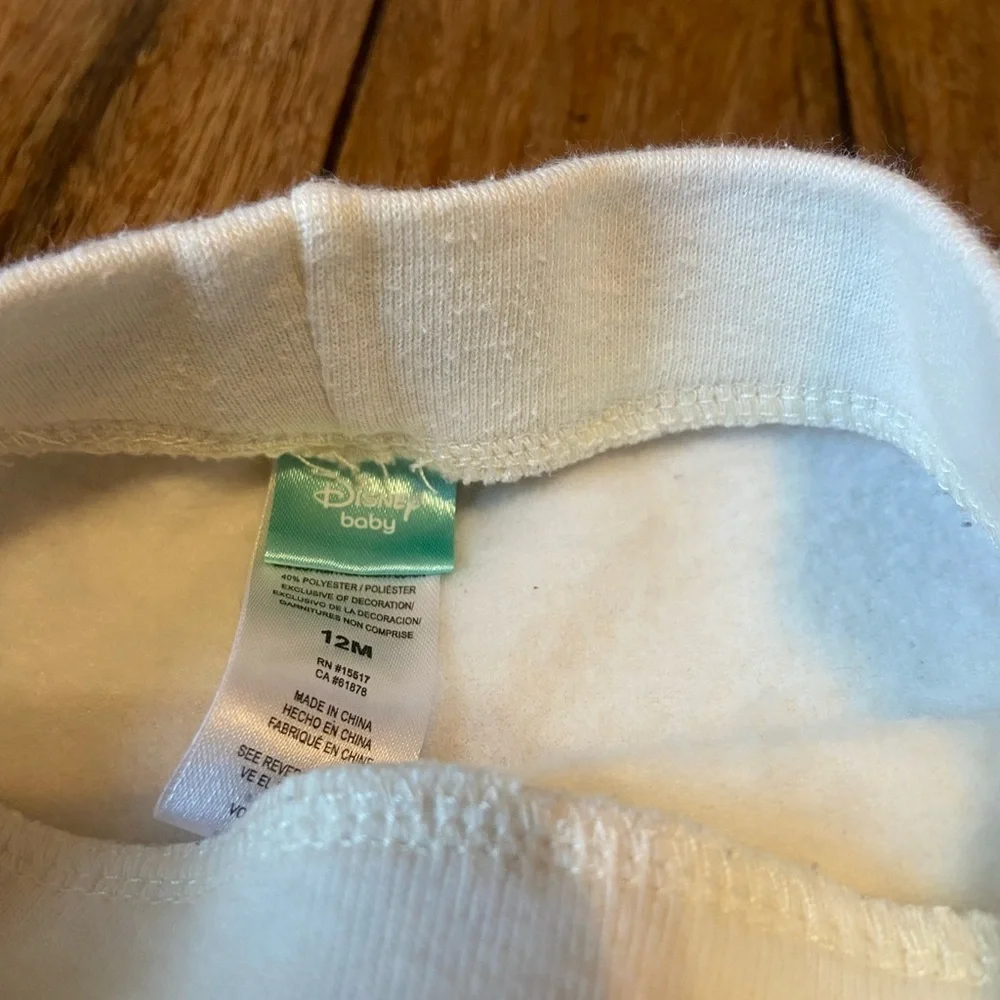 Disney Girls Baby Infant 12 Months Outfit Clothes Minnie Mickey Top & Bottom - Picture 6 of 9